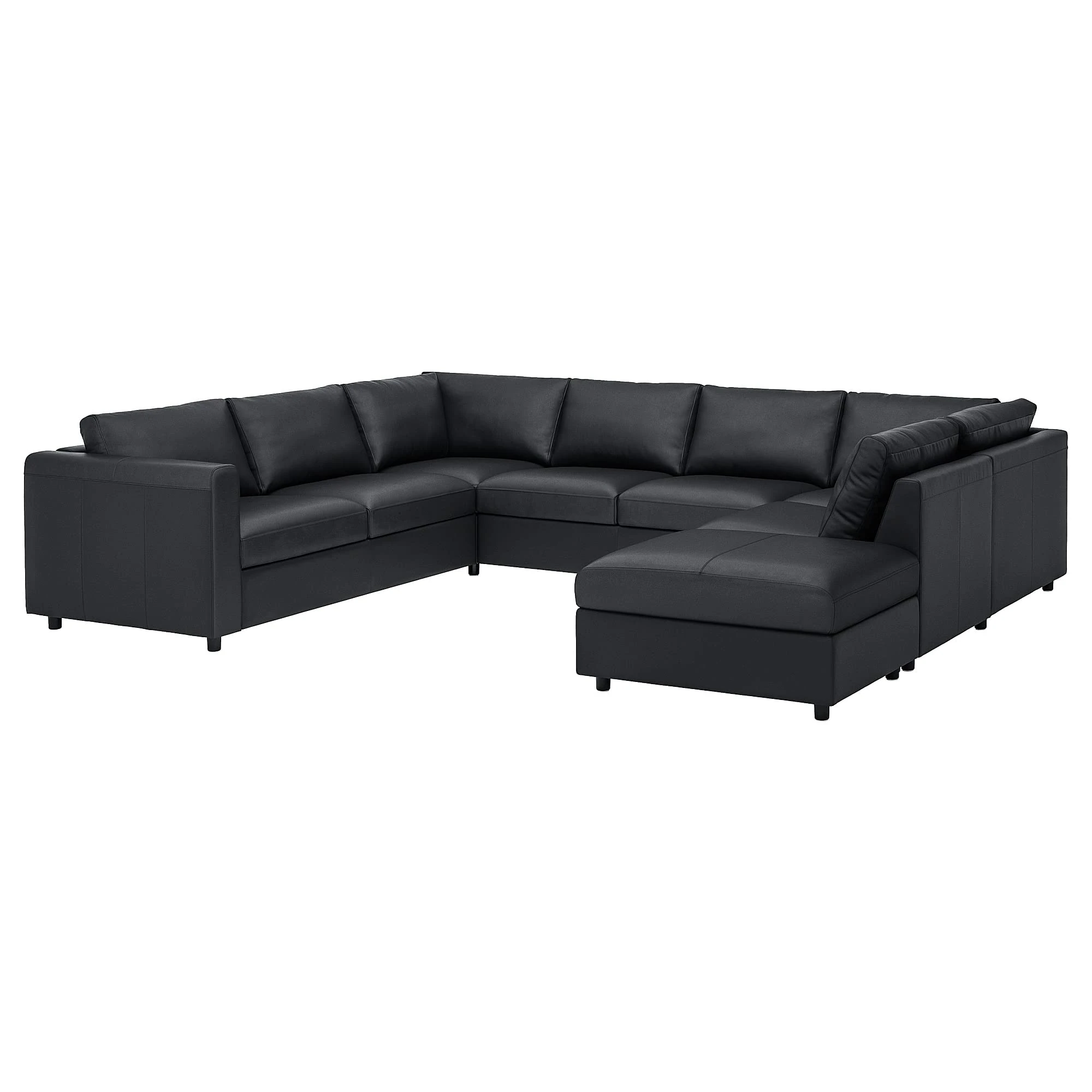 IKEA VIMLE u-Shaped Sofa, 6 seat, with Open end/Grann/Bomstad Black