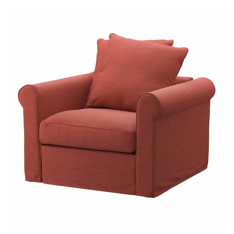 IKEA GRÖNLID Armchair, Light red
