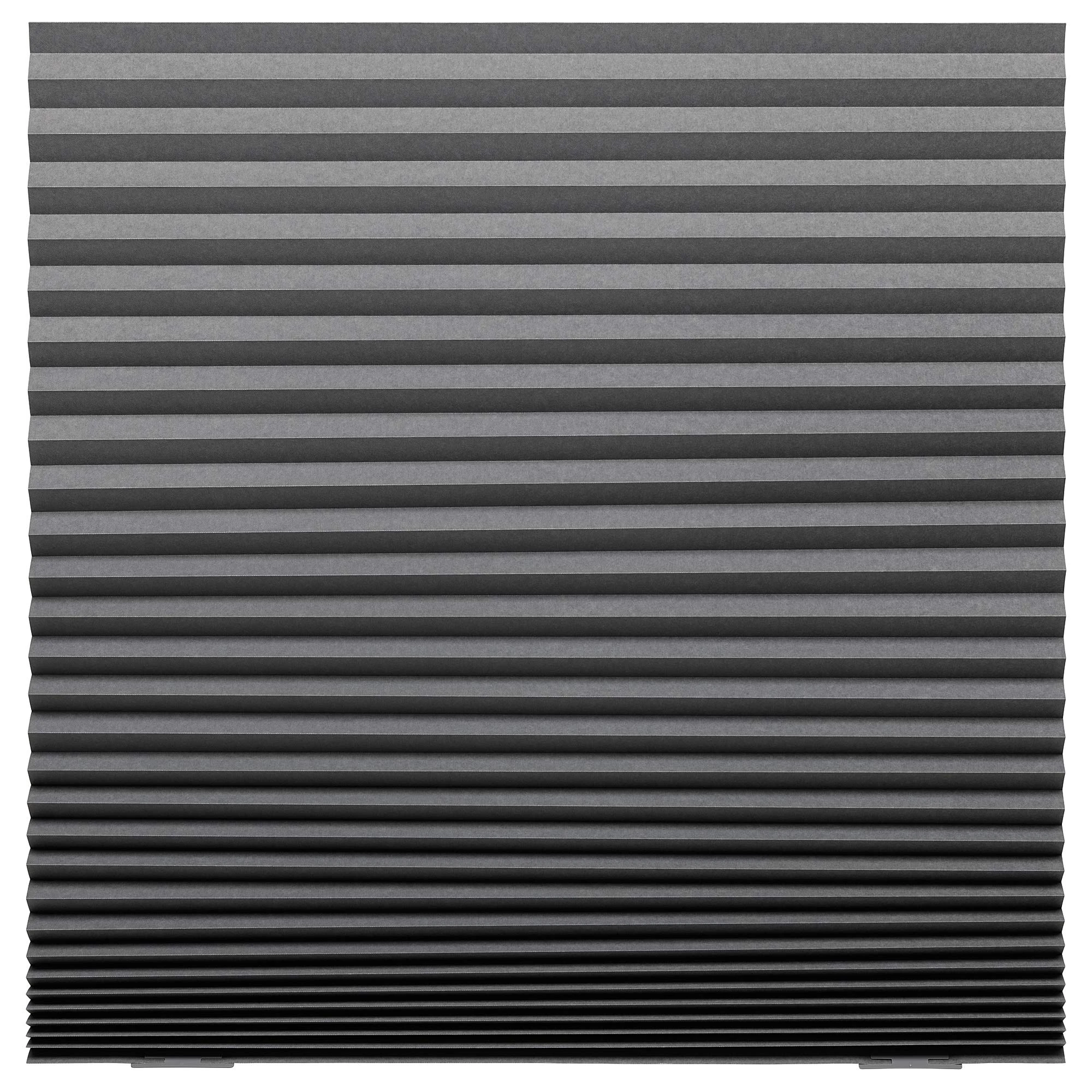 Ikea SCHOTTIS block-out pleated blind, 100x190 cm, dark grey, Gray
