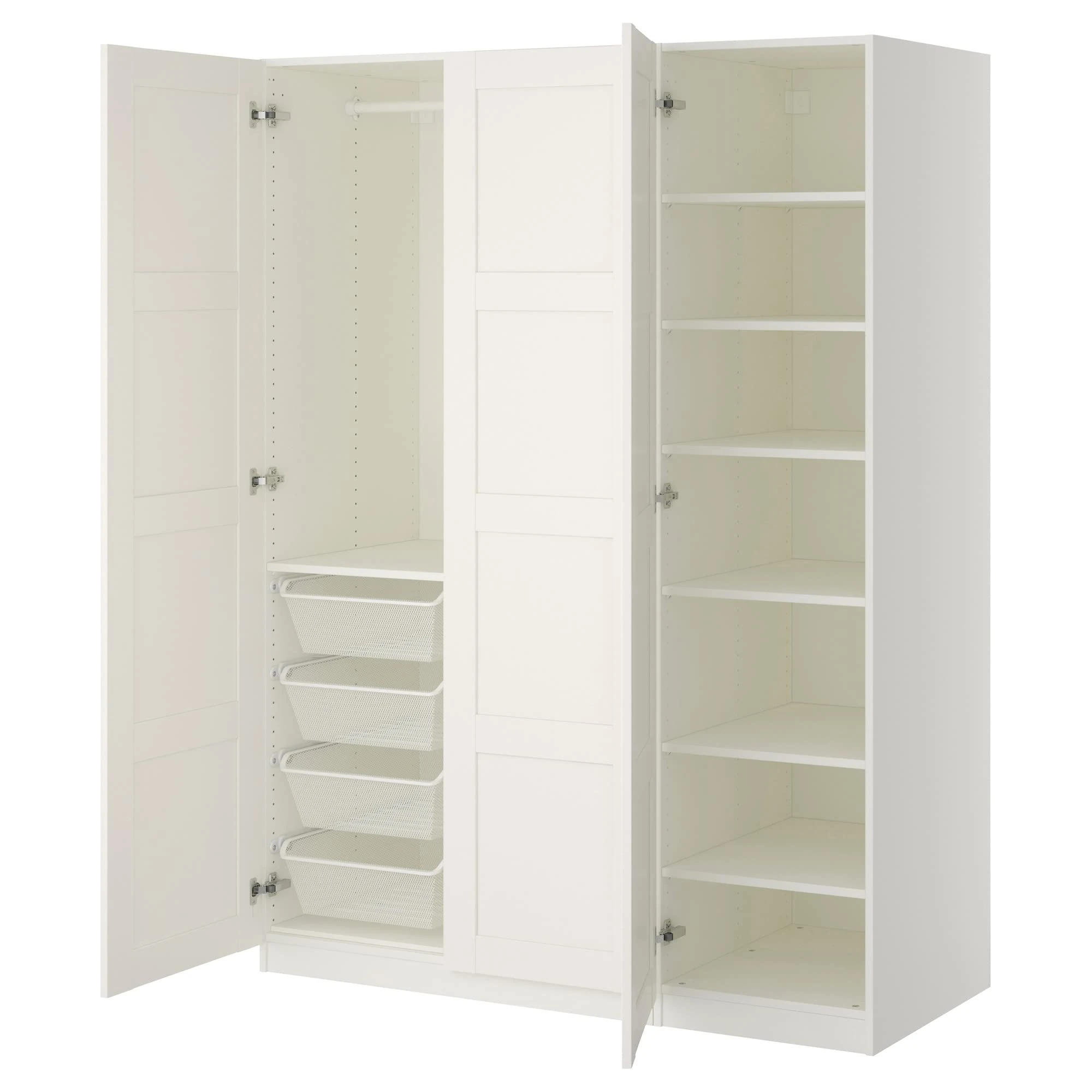 IKEA Pax/BERGSBO Wardrobe, 150x60x201 cm, White-White