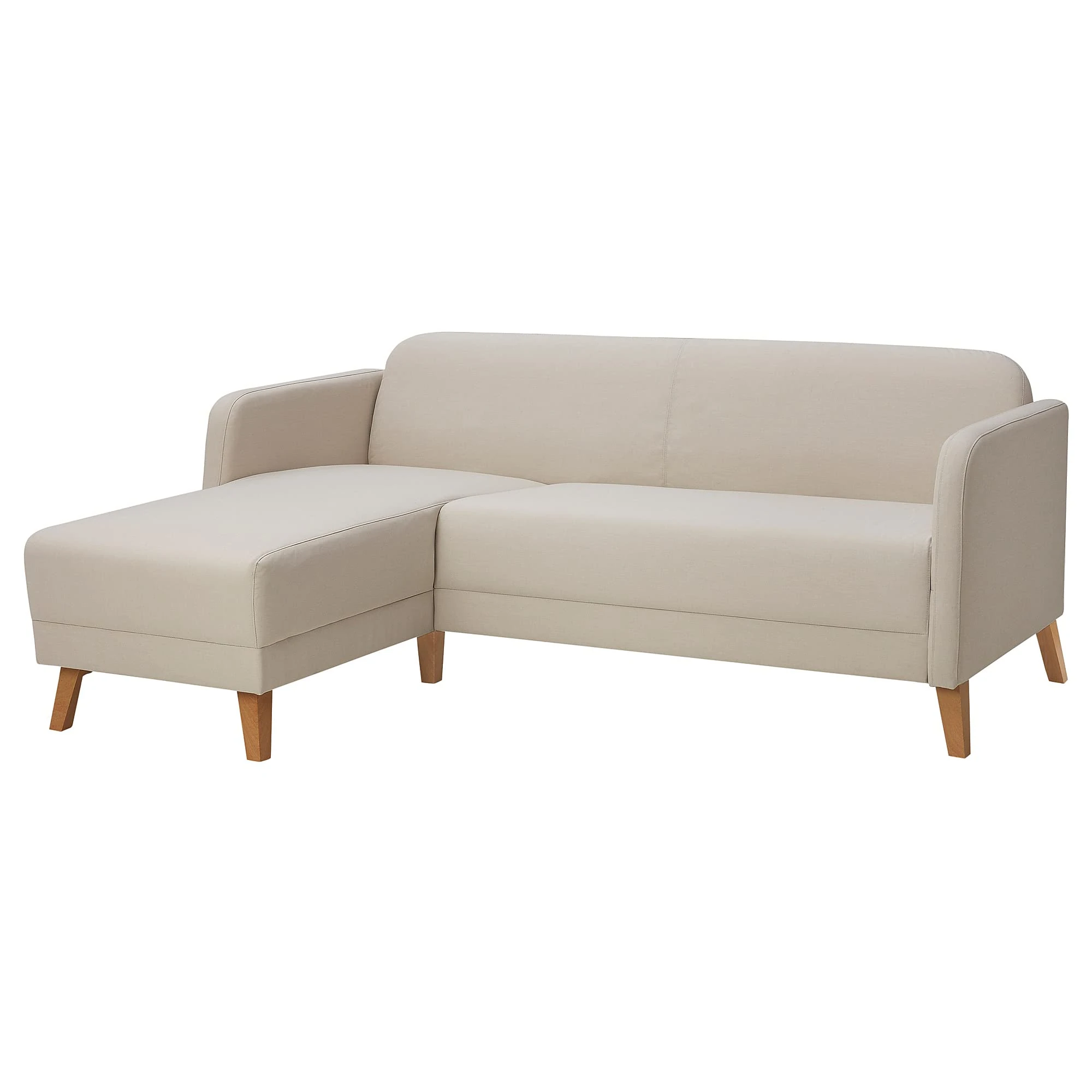 IKEA LINANÄS 3-seat Sofa, with Chaise Longue/Vissle Beige