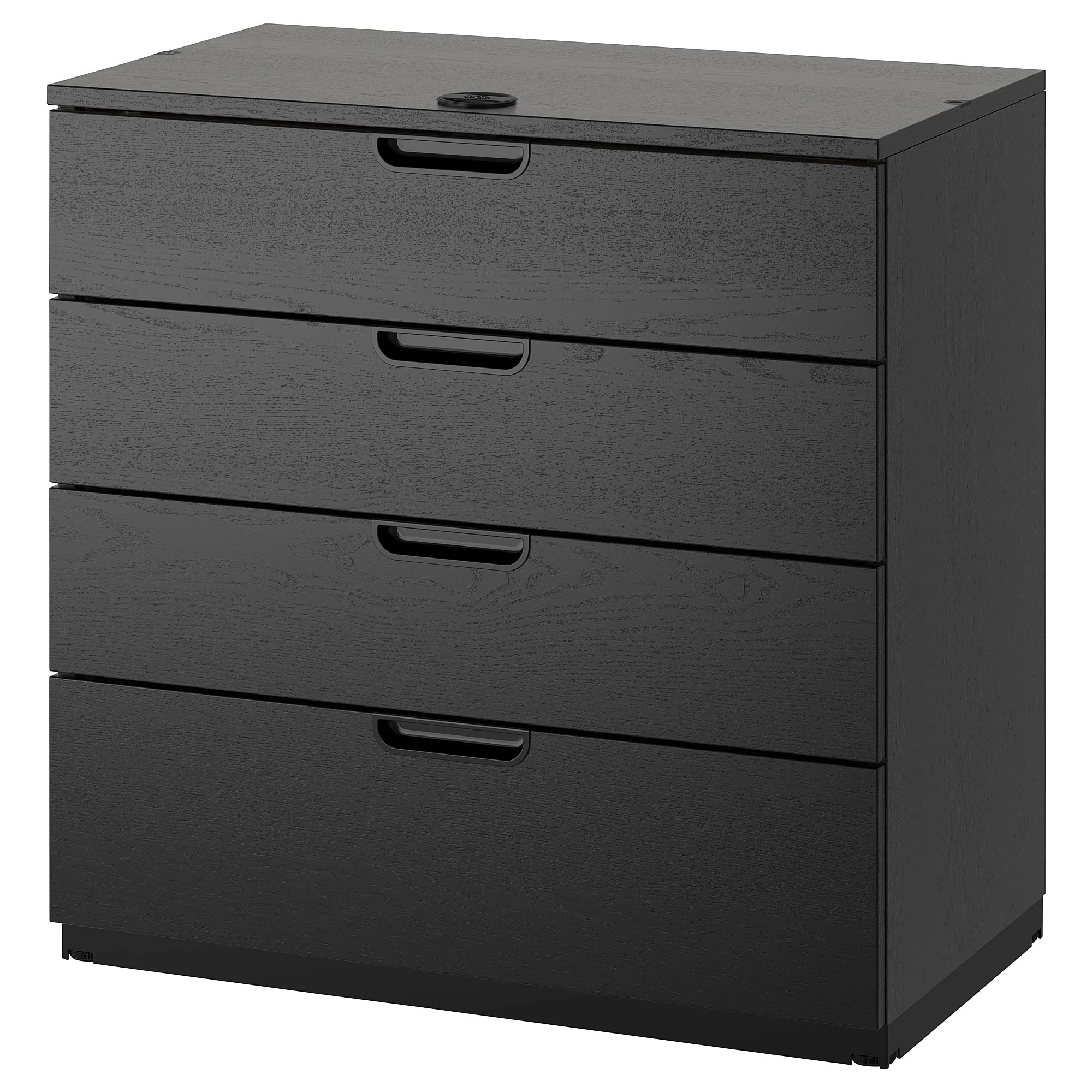 IKEA Galant Drawer Unit, 80x80 cm, Black Stained ash Veneer