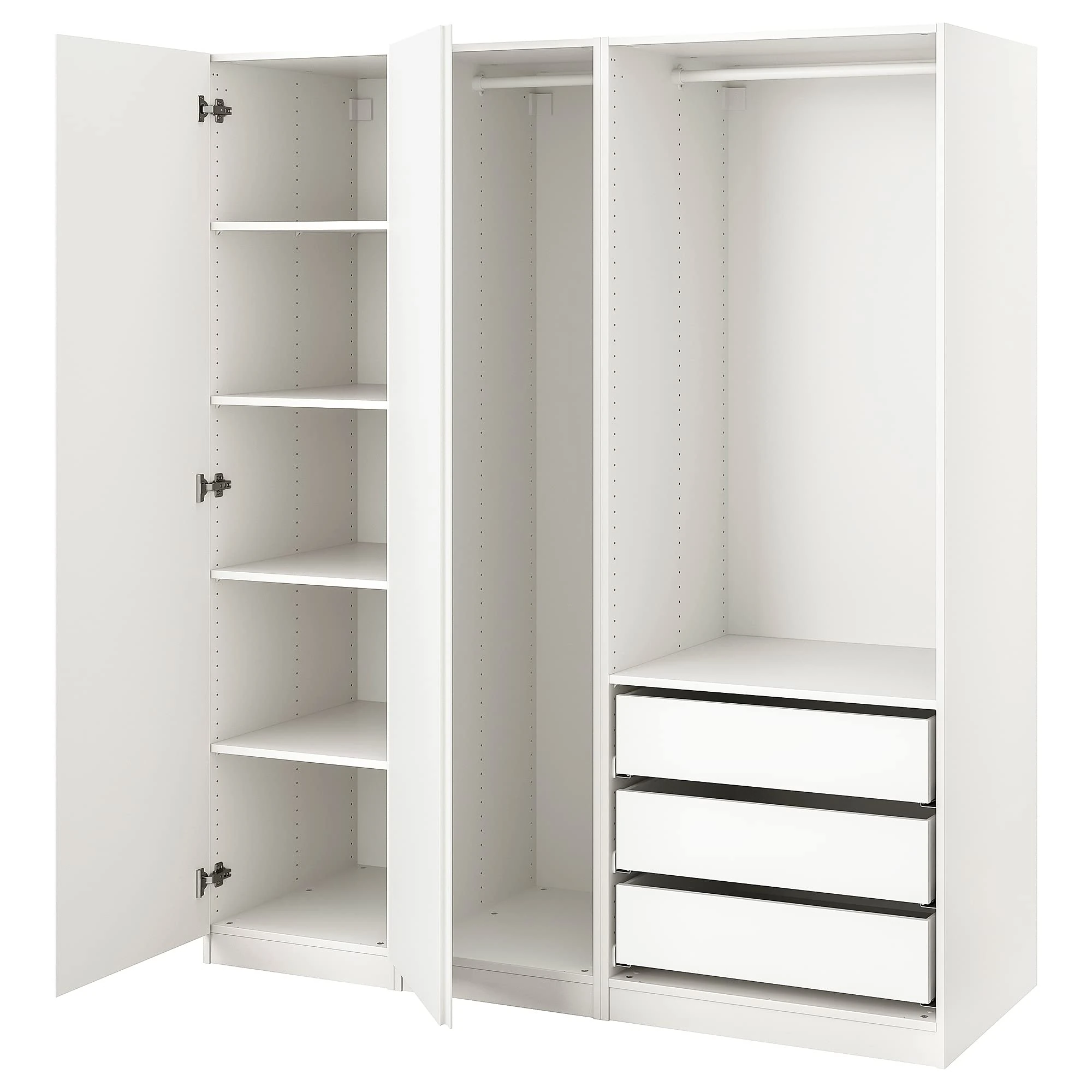 IKEA Pax/VIKANES Wardrobe, 175x60x201 cm, White/White