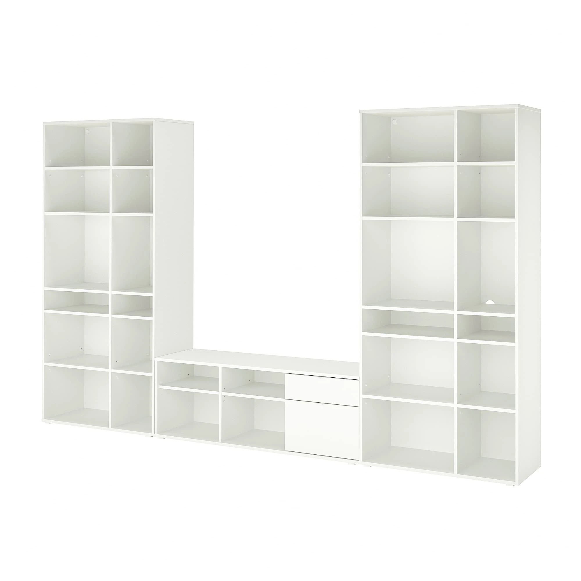 IKEA VIHALS TV/Storage Combination, 337x37x200 cm, White