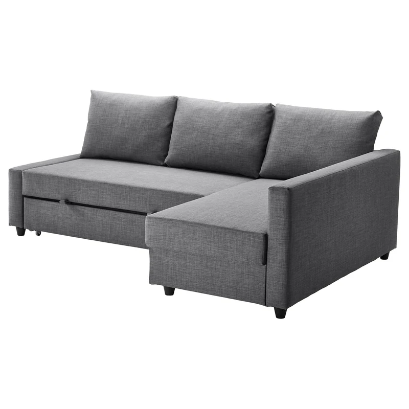 IKEA FRIHETEN Corner Sofa-Bed with Storage - Skiftebo Dark Grey, 230cm