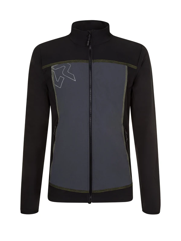 Rock Experience REMJ10811 HUNTER SOFTSHELL Jacket Men's 0208 CAVIAR+1323 EBONY+2286 EVENING PRIMROSE XL