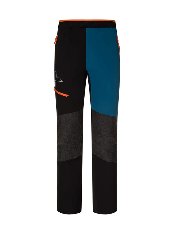 Rock Experience REMP04691 SPACE FLAKE 2.0 TECH Pants Men's 0208 CAVIAR+1484 MOROCCAN BLUE+0630 FLAME L