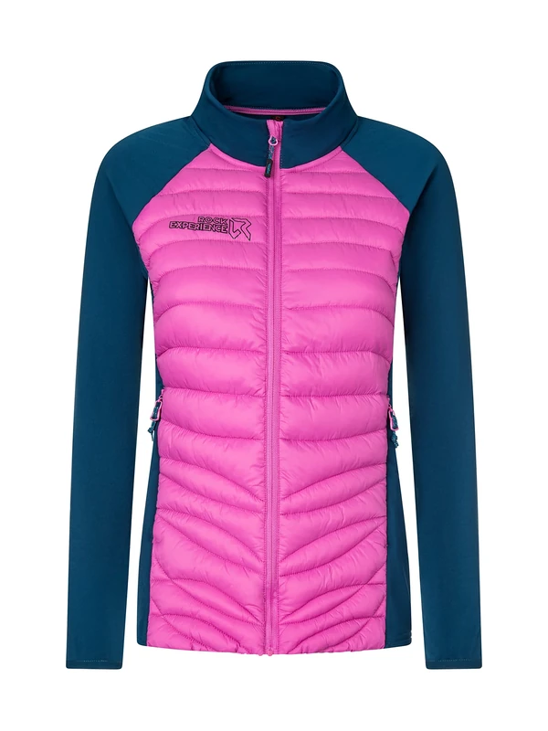 Rock Experience REWJ06001 TEQUILA HYBRID Jacket Women's 0834 SUPER PINK+1484 MOROCCAN BLUE S