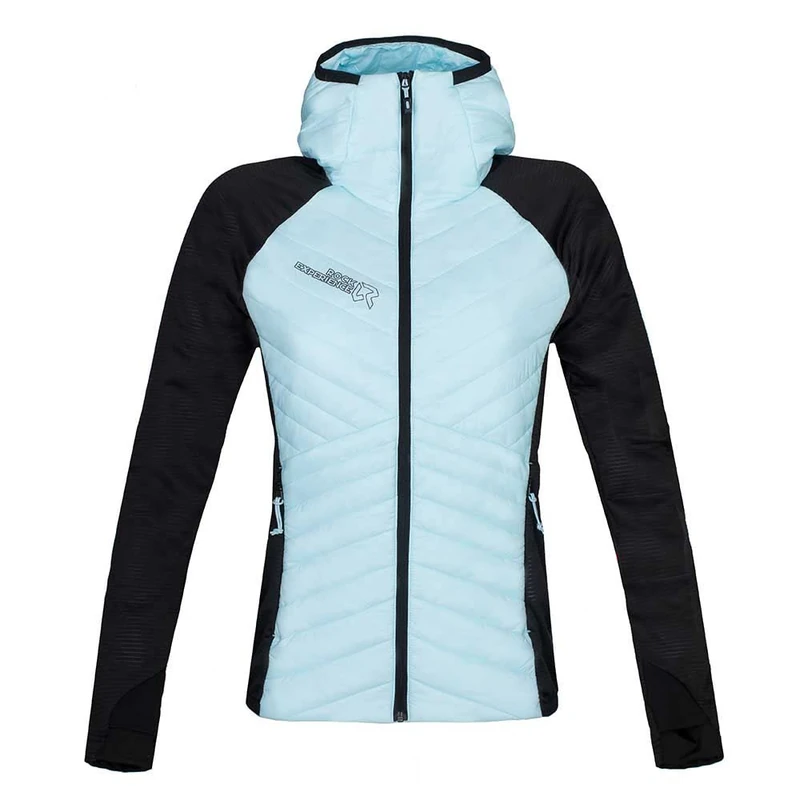 Rock Experience REWJ06121 ECO MANITOBA HYBRID Jacket Women's 2285 QUIET TIDE+0208 CAVIAR S