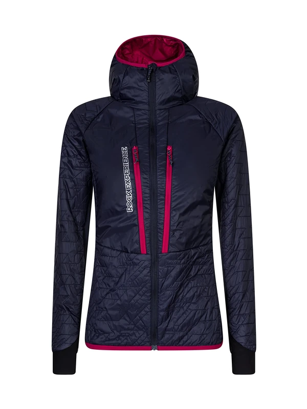 Rock Experience REWJ06641 KATMAI HOODIE HYBRID Jacket Women's 1330 BLUE NIGHTS+1330 BLUE NIGHTS+2000 CHERRIES XS