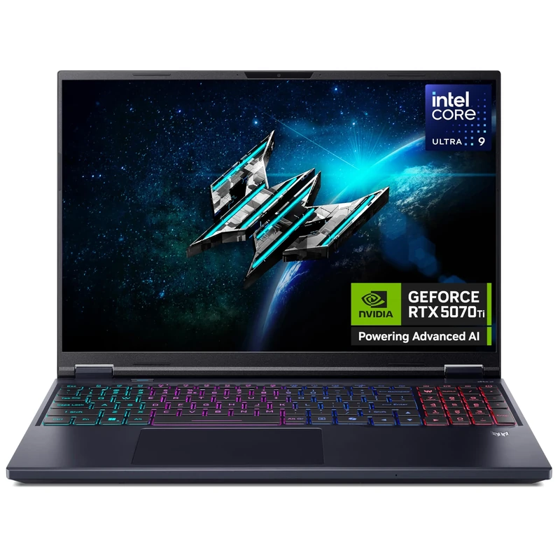 Acer Predator Helios Neo 16 AI PHN16-73 Gaming Laptop - Intel Core Ultra 9 275HX, 16GB, 1TB Gen4 SSD, NVIDIA GeForce RTX 5070Ti, 16" WQXGA 240Hz, Windows 11, Black