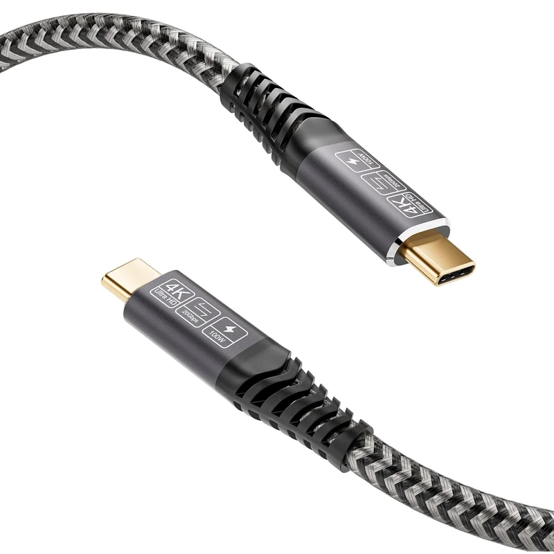 CAKOBLE USB C to USB C Cable 20 Gbps, USB Cable Type C 3.2 Gen2, 100W 20V/5A USB C Charger Cable, 4K @ 60Hz Video Transmission For MacBook Pro, Samsung Galaxy，Huawei 1M