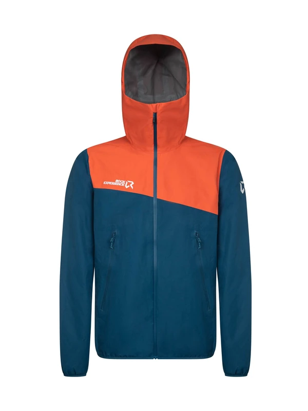 Rock Experience REMJ09421 GREAT ROOF HOODIE Jacket Unisex 1484 MOROCCAN BLUE+0630 FLAME 3XL