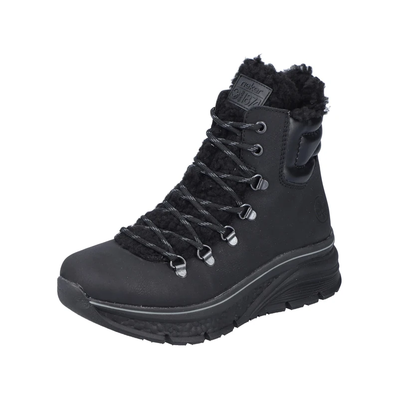 Rieker Women's 48030 Lace-Up Boots, black, 6 UK