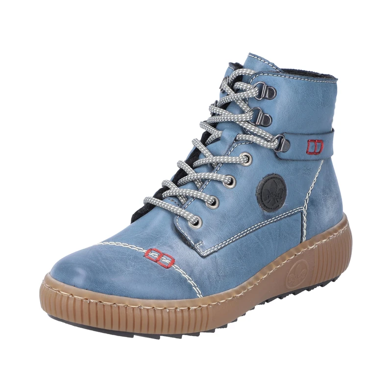 Rieker Women's Z6644 Lace-Up Boots, blue, 5 UK