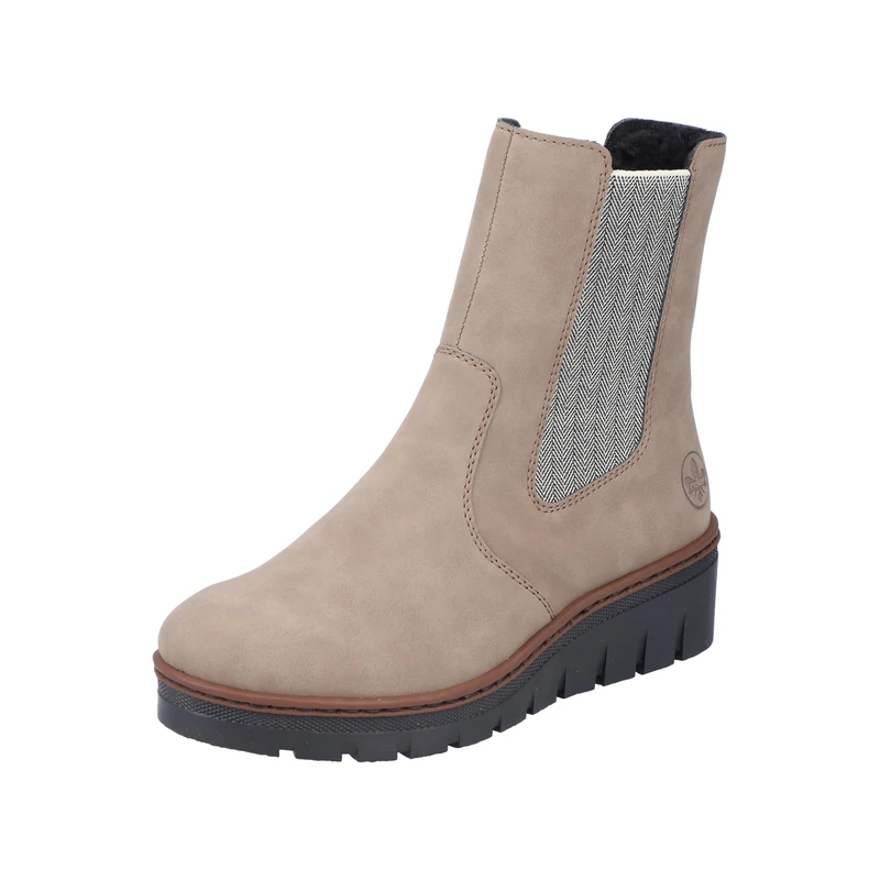 Rieker Ladies X9180 Chelsea Boots, beige, 6 UK
