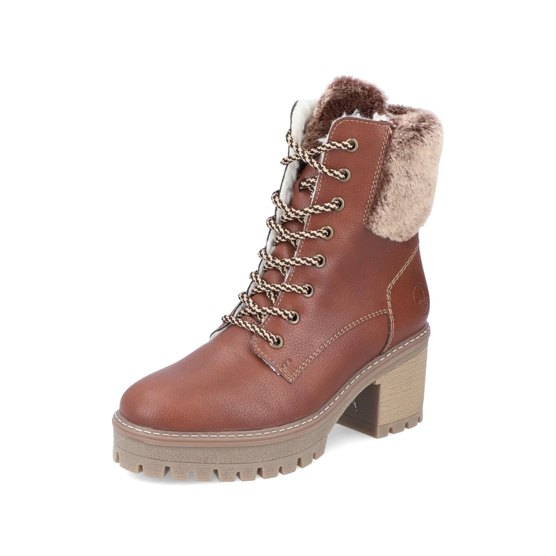 Rieker Women's Y8532 Lace-Up Boots, brown, 3.5 UK