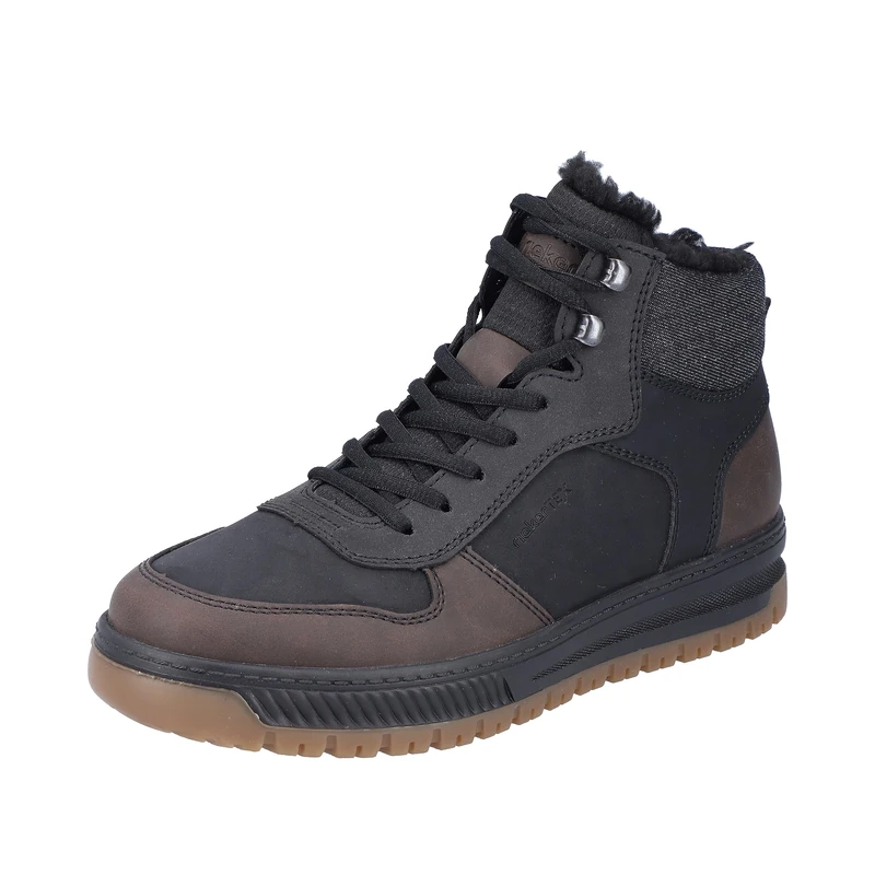 Rieker Men's Boots with Warm Lining in Black Combination, Black (black combo), 10.5 UK - Image 1
