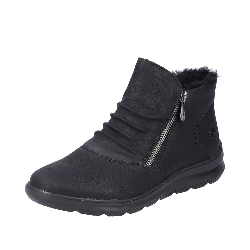 Rieker Z0051 Women's Short Boots, black, 3.5 UK - Image 1