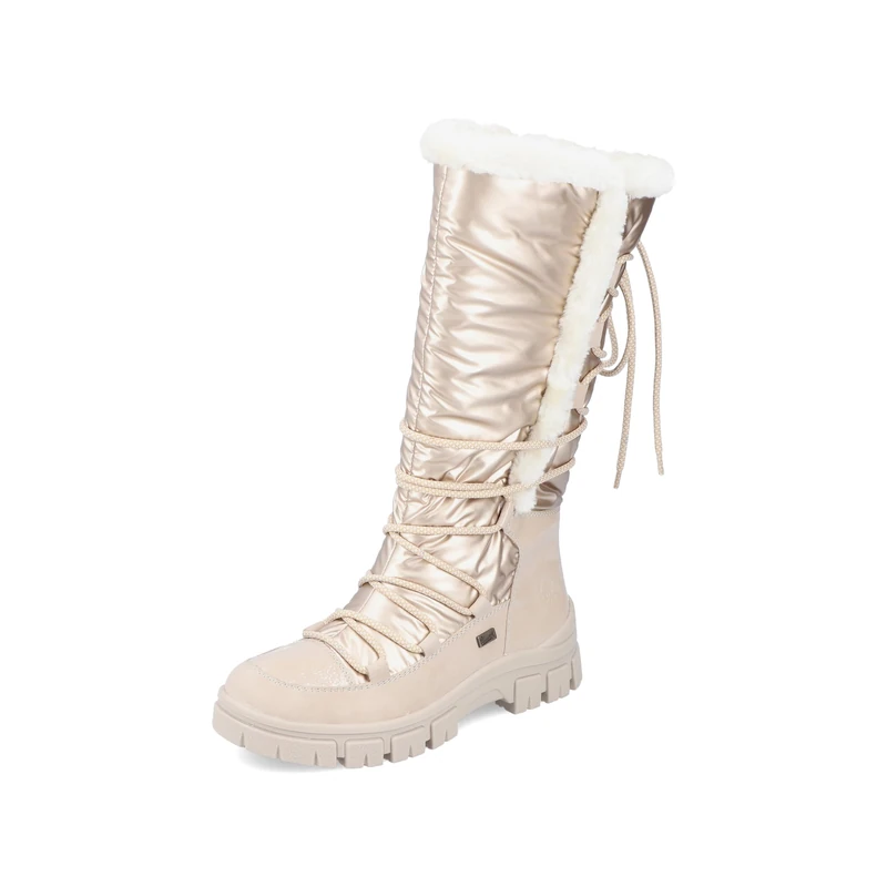 Rieker Women's Z1083 High Boots, beige, 6.5 UK - Image 1