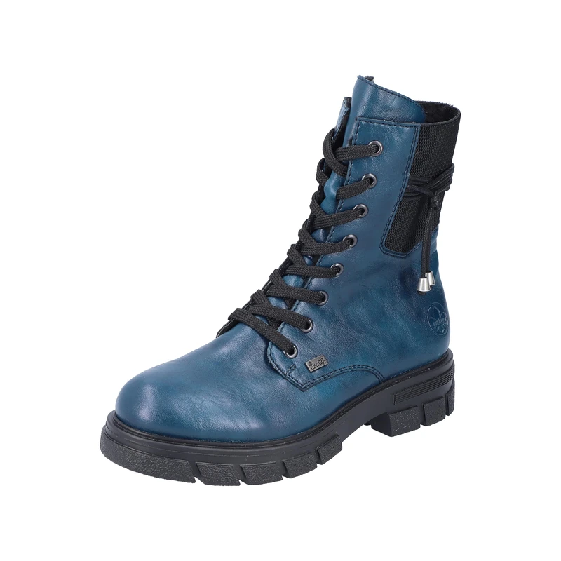 Rieker Women's Z9124 Lace-Up Boots, blue, 7.5 UK