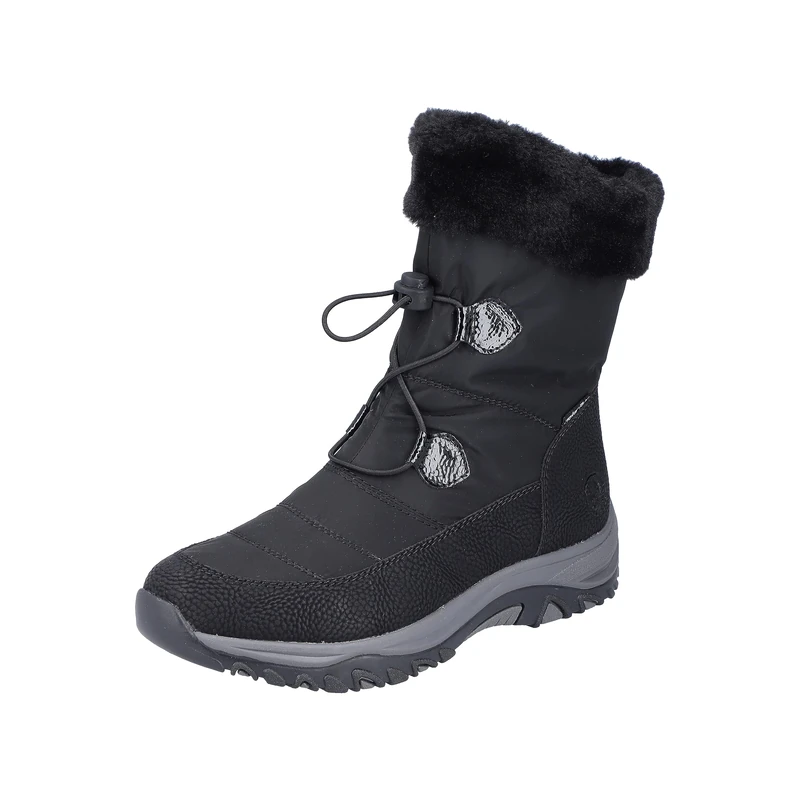 Rieker Women's M9683 Lace-Up Boots, black, 6 UK