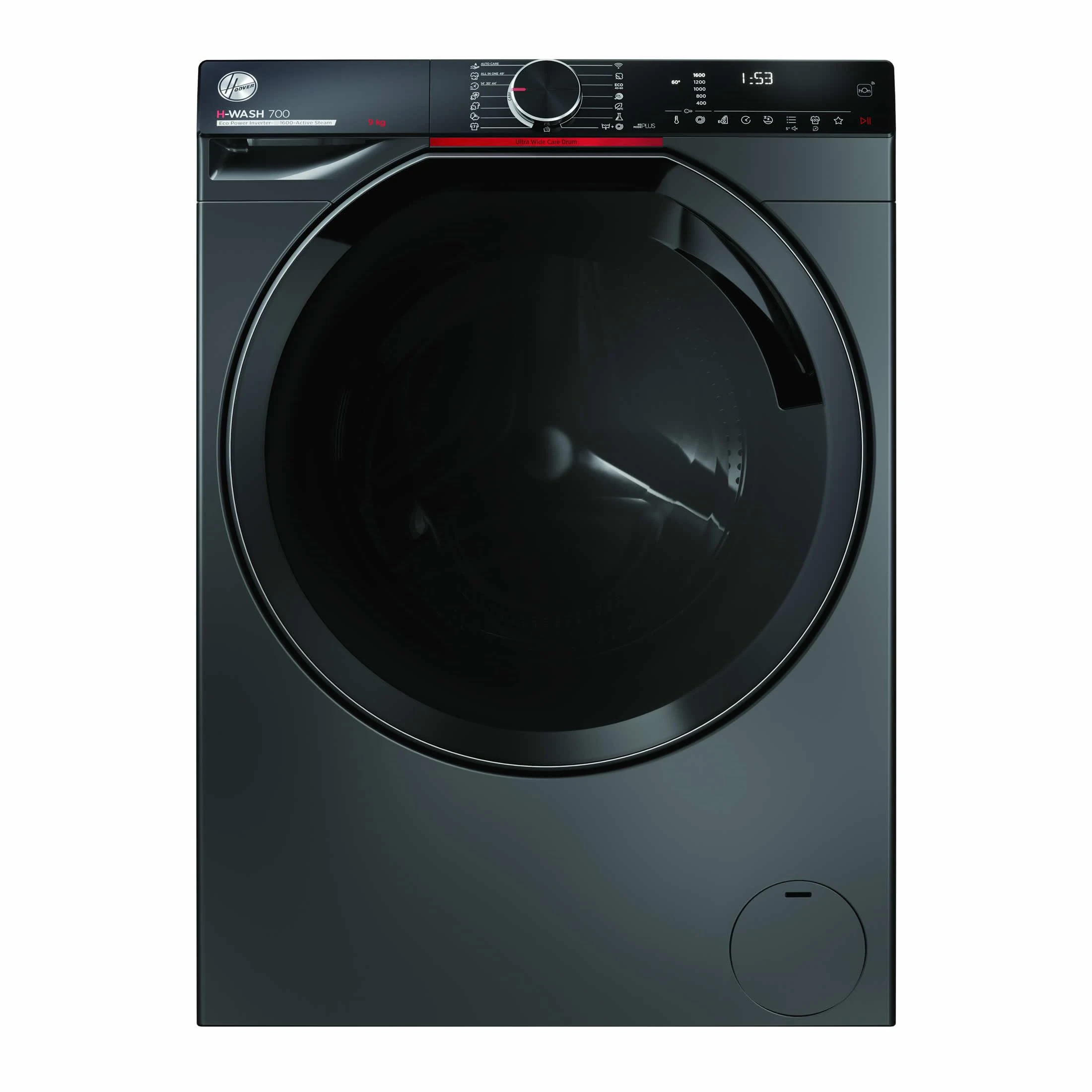 9kg,1600rpm, WIFI Connected Washing Machine - Graphite