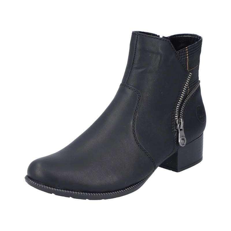 Rieker Women's 78675 Short Boots, black, 8 UK
