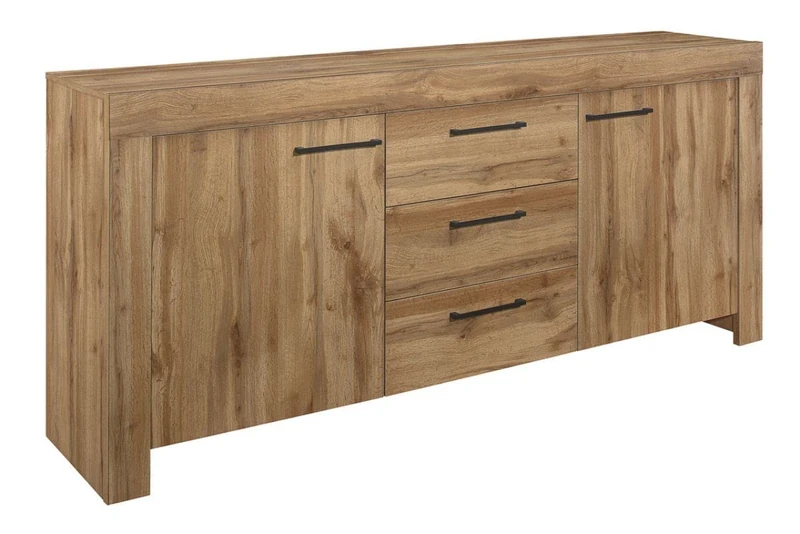 Birlea Furniture Compton 3 Drawer 2 Door Sideboard