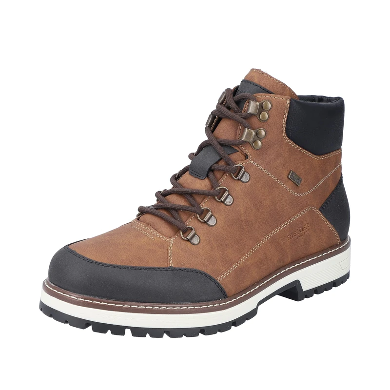 Rieker Men's F8302 Lace-Up Boots, Brown Combi, 7.5 UK