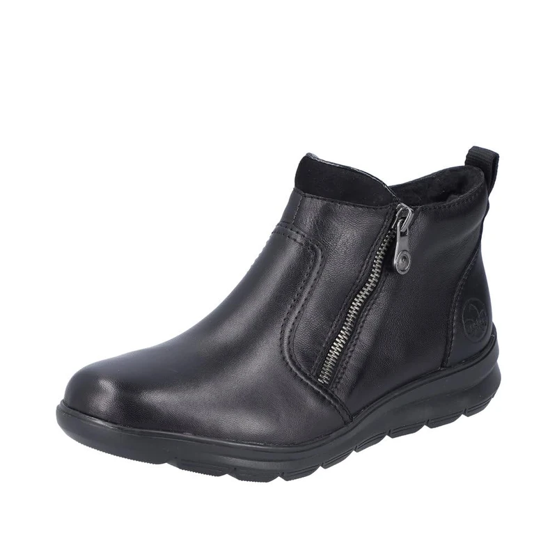 Rieker Ladies Casual Ankle Boot Z0060-00 - Black Leather - UK Size 3.5 - EU Size 36 - US Size 5.5