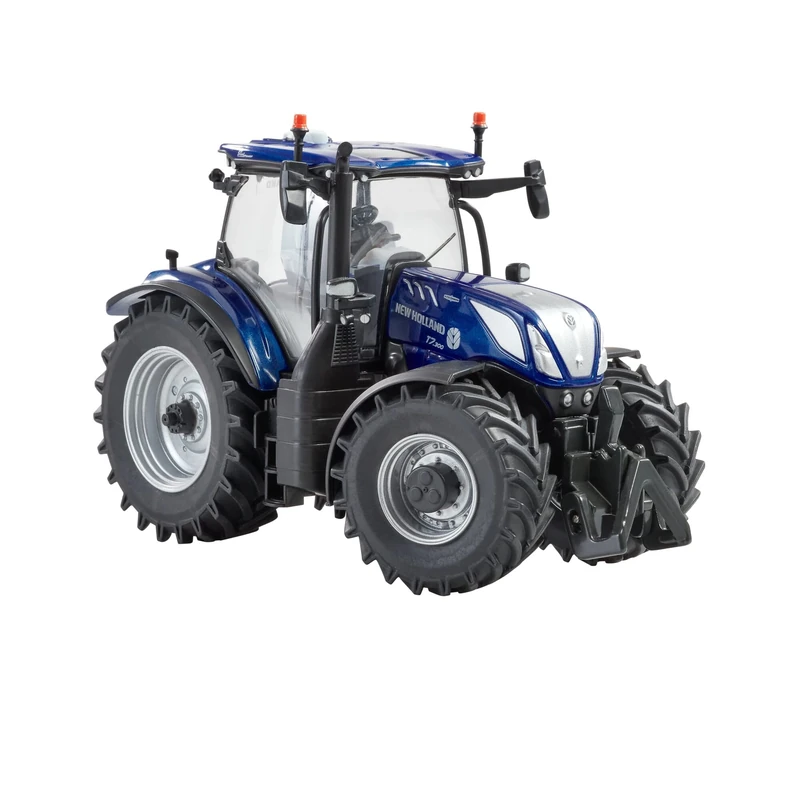 New Holland T7.300 Blue Power Tractor Replica, New Holland Tractor Replica Compatible with 1:32 Scale Farm Animals and Toys, Suitable for Collectors & Children from 3 Years