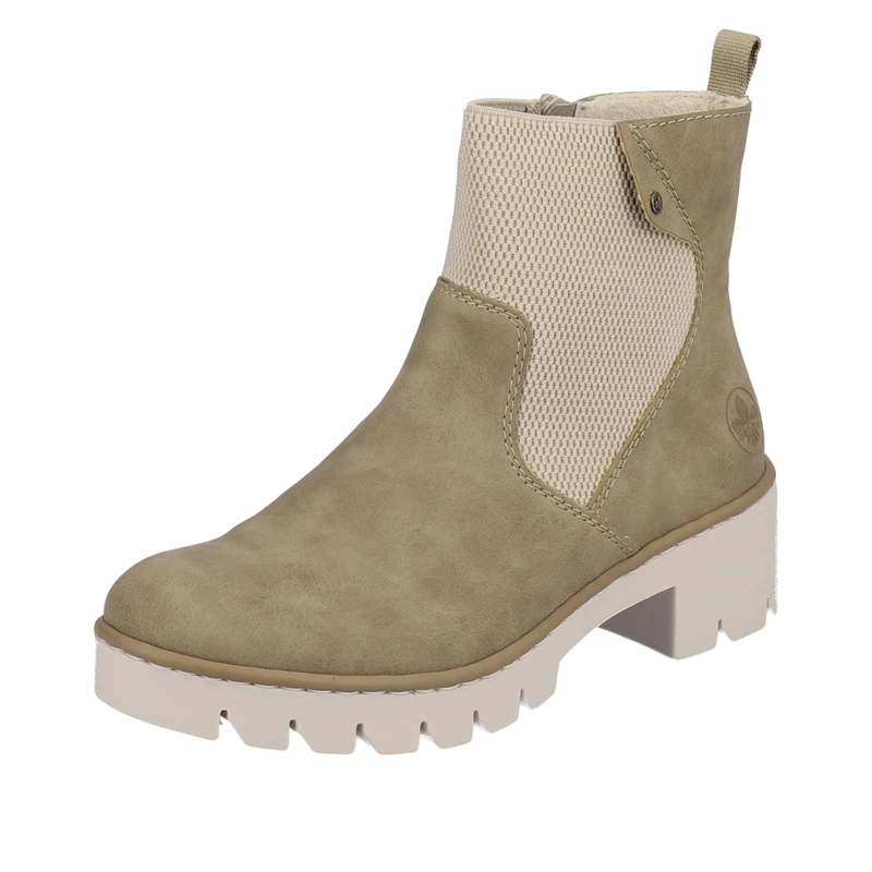 Rieker Ladies X5756 Chelsea Boots, beige, 5 UK