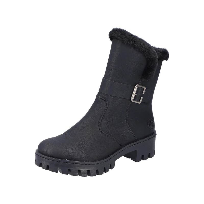 Rieker Women's 75774 Short Boots, black, 5 UK
