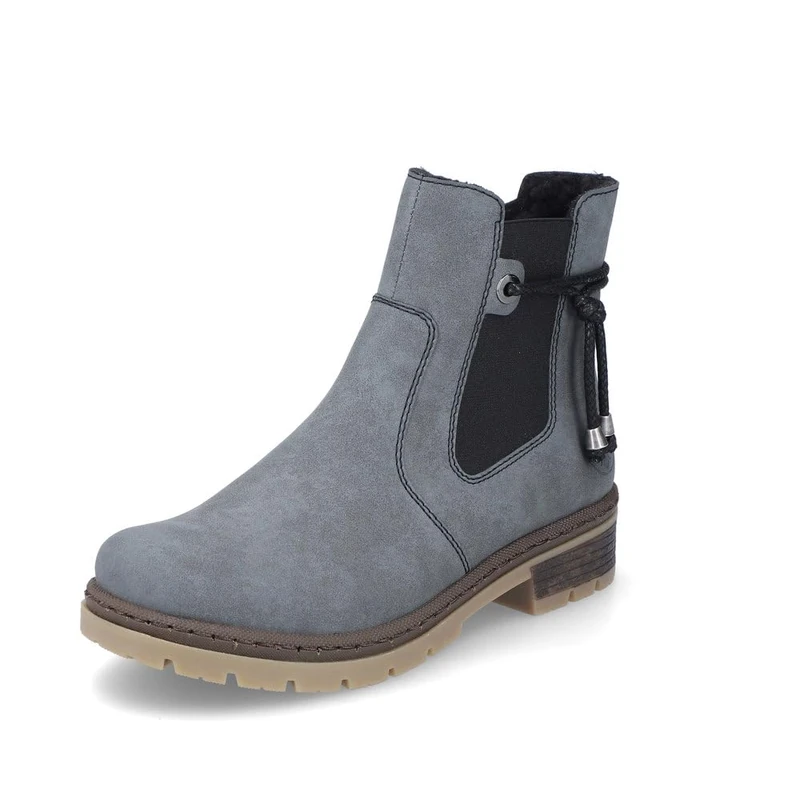 Rieker Women's Chelsea Boots Y7460, Women's Ankle Boots, blue, 6.5 UK
