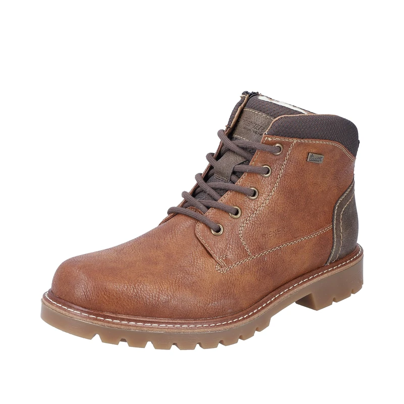 Rieker Men's 38810 Lace-Up Boots, Brown 25, 47 EU