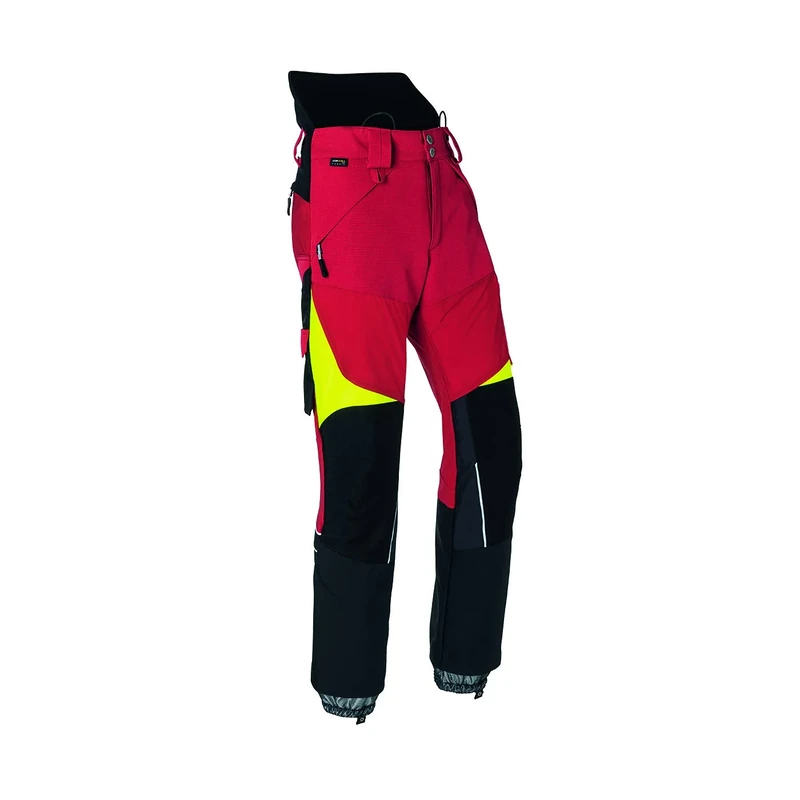 KÜBLER Workwear Women's Kübler Forest Schnittschutzhose Pro Psa 3 Pants, Red/Warning Yellow, 76