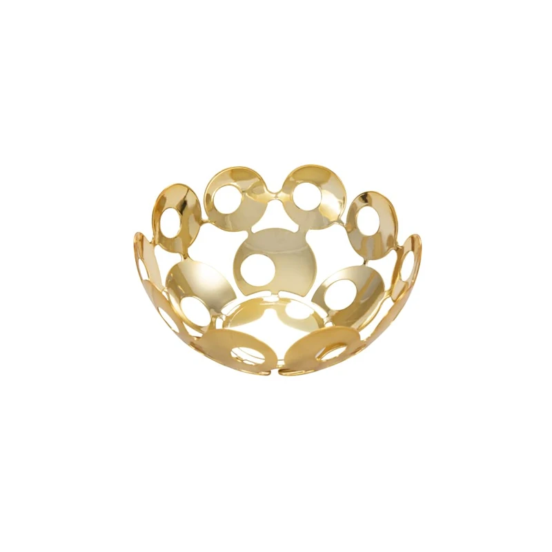argentoe Optimal Design Bowl - Enamelled Gold Fruit Holder