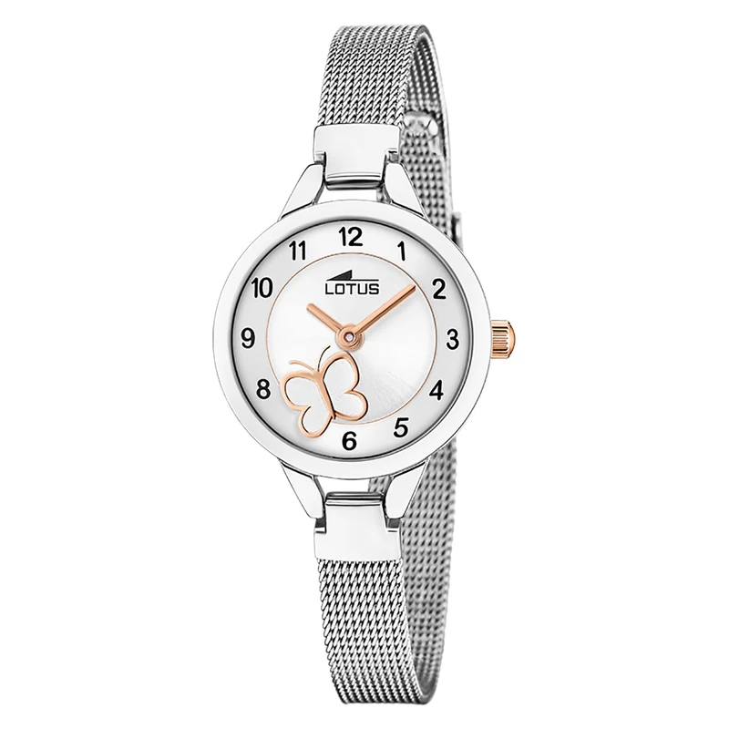 Lotus 18862/1 Ladies Stainless Steel Watch with Mesh Steel Bracelet - Image 1