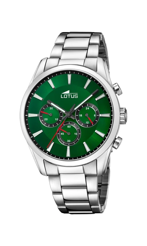 Lotus Mens Stainless Steel Chronograph Watch with Steel Bracelet 18922/4