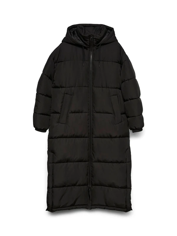 VERO MODA Women's Vmklea Long Coat Noos Coat, black, XS