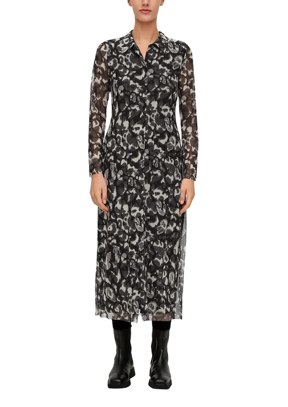 s.Oliver BLACK LABEL Women's Maxi Dress, Gray, 12