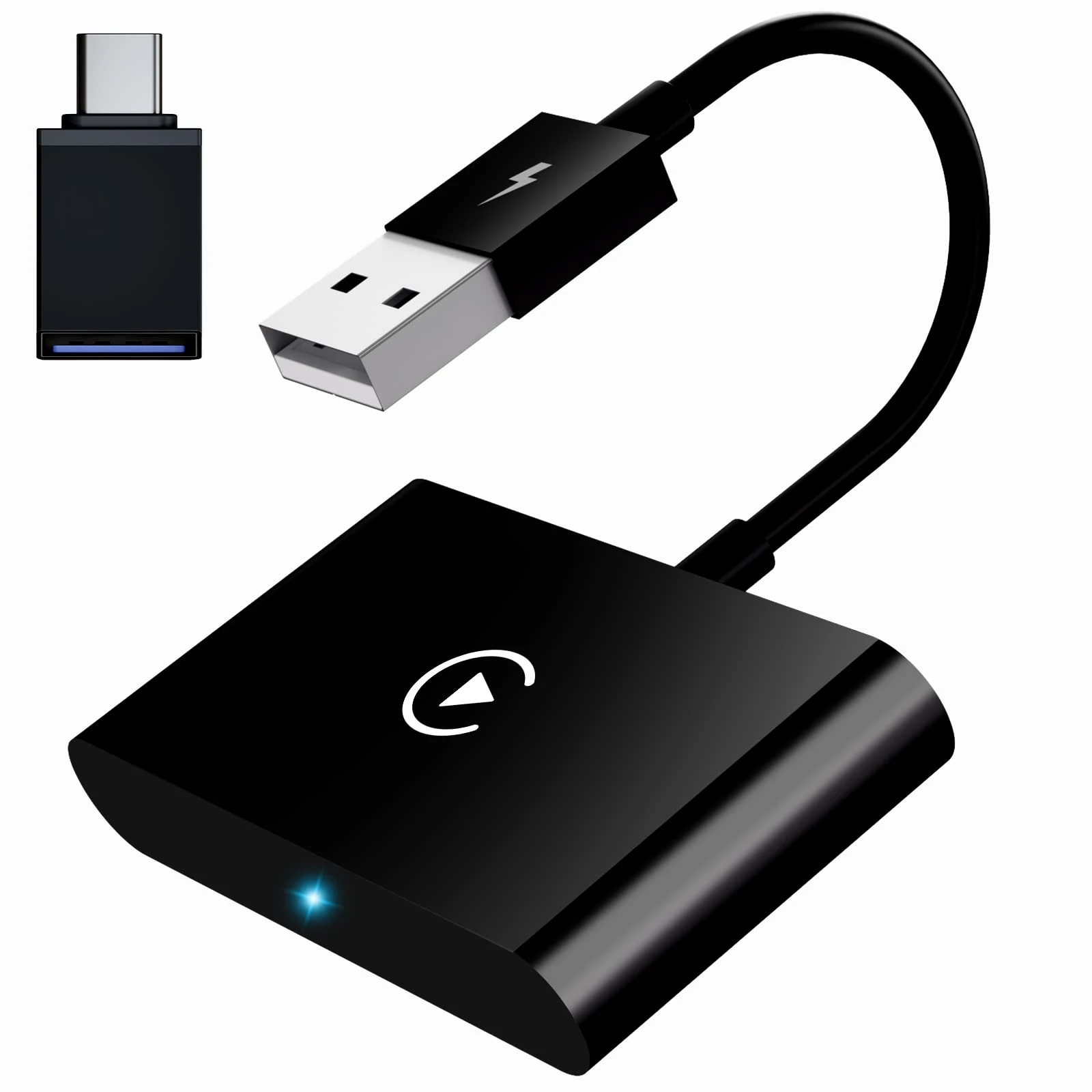 UWECAN CarPlay Wireless Adapter for iPhone, Wireless CarPlay Adapter UK for Factory Wired CarPlay Cars, Converts Wired to Wireless CarPlay, Fit for Cars from 2017-2025 & iPhone iOS 11+