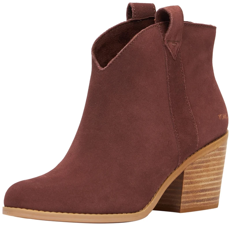 TOMS Women's Constance Ankle Boot, Chestnut Suede, 4 UK