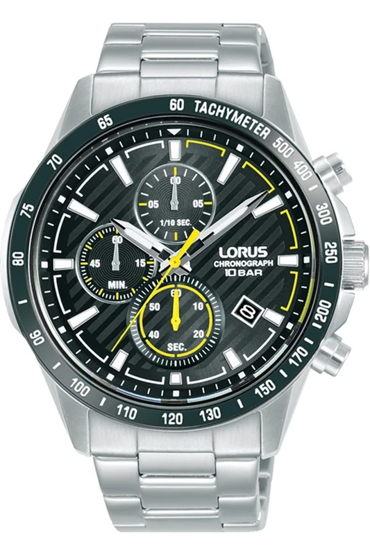 Lorus Analog RM397HX9, Silver, Bracelet