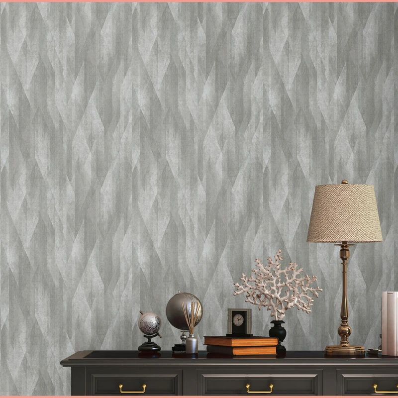 Livingwalls Travel Styles Non-Woven Wallpaper with Checked Pattern in Grey Scandinavian Wallpaper for Various Rooms 10.05 m x 0.53 m