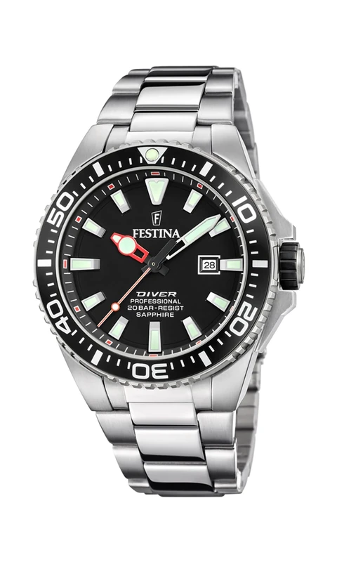 Festina Men's Watch F20663/3 The Originals 316L Stainless Steel Case Silver 316L Stainless Steel Strap - Image 1