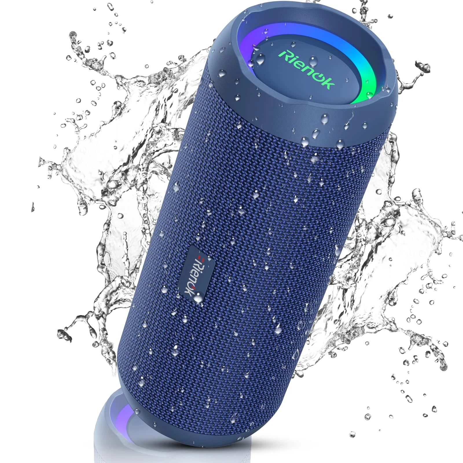 RIENOK Bluetooth Speaker 30W Wireless Speaker Portable Dual Pairing HD Stereo Sound IP67 Waterproof Bluetooth 5.0 Outdoor Sport Speaker