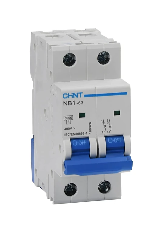 CHINT NB1L-40, NB1L1, NB1L-2, NB1-63, NL1-63, DZ47-60/eB Series Circuit Breaker (NB1-63, DC Type, 500Vdc-20A)