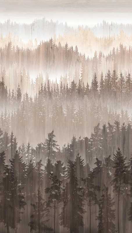Livingwalls Travel Styles Non-Woven Wallpaper - Forest Wallpaper in Brown and Beige - Scandinavian Wallpaper for Various Rooms in 1.59 m x 2.80 m